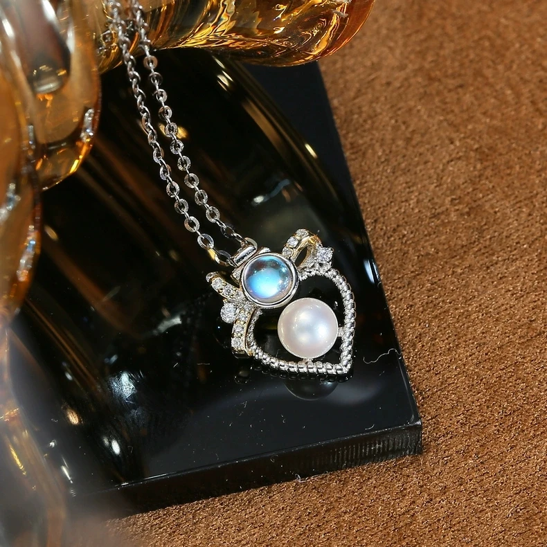 Wholesale Heart S925 Sterling Silver Pendant Mounts Base Findings Settings Mountings Jewelry Fittings for 5-6mm Pearls 3pcs/lot
Wholesale Heart S925 Sterling Silver Pendant Mounts Base Findings Settings Mountings Jewelry Fittings for 5-6mm Pearls 3pcs/lot