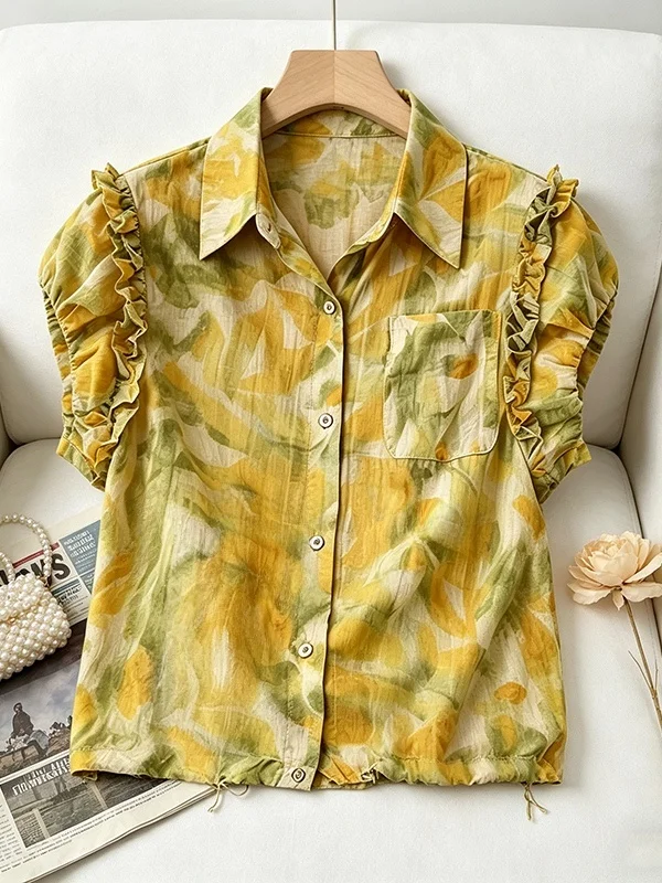 plus Size Women's Summer Fashion Print Loose Belly Covering Slimming Versatile Short Sleeve Shirt Korean Style Commute Wind
plus Size Women's Summer Fashion Print Loose Belly Covering Slimming Versatile Short Sleeve Shirt Korean Style Commute Wind
