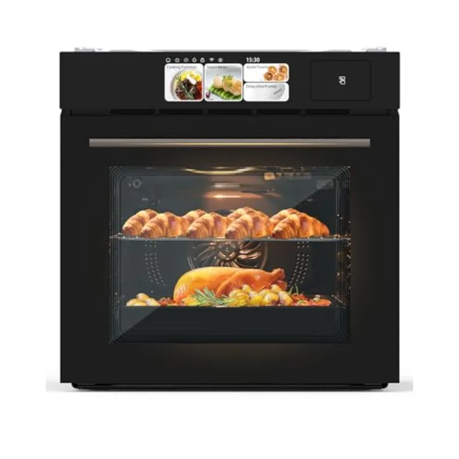 24 Electric Single Wall Oven with 2.5 Cu Ft Enamel Interior in Stainless Steel for Baking and Roasting
24 Electric Single Wall Oven with 2.5 Cu Ft Enamel Interior in Stainless Steel for Baking and Roasting