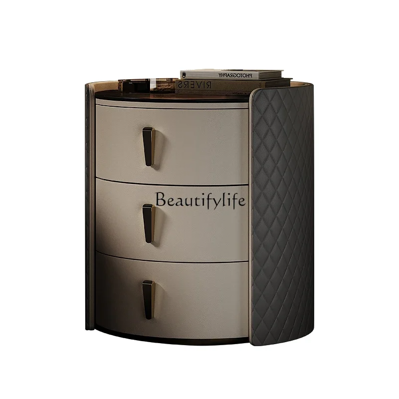 FG17Wabi Sand Wind High-end Atmospheric Solid Wood Slate Bedside Table Modern Simple Round Locker
FG17Wabi Sand Wind High-end Atmospheric Solid Wood Slate Bedside Table Modern Simple Round Locker