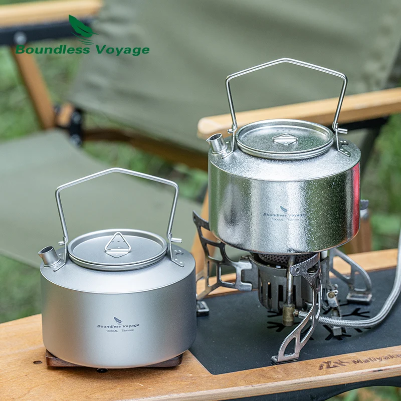 Boundless Voyage 1L Titanium Kettle Ultralight Camping Tea Coffee Pot for Campfire & Stove Backpacking Hiking Outdoor Travel
Boundless Voyage 1L Titanium Kettle Ultralight Camping Tea Coffee Pot for Campfire & Stove Backpacking Hiking Outdoor Travel