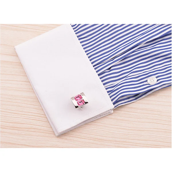 Men'S Crystal Cufflinks Pink Copper Alloy Plated Fashion Sleeve Buttons Elegant Gift For Wedding Anniversary Party
Men'S Crystal Cufflinks Pink Copper Alloy Plated Fashion Sleeve Buttons Elegant Gift For Wedding Anniversary Party