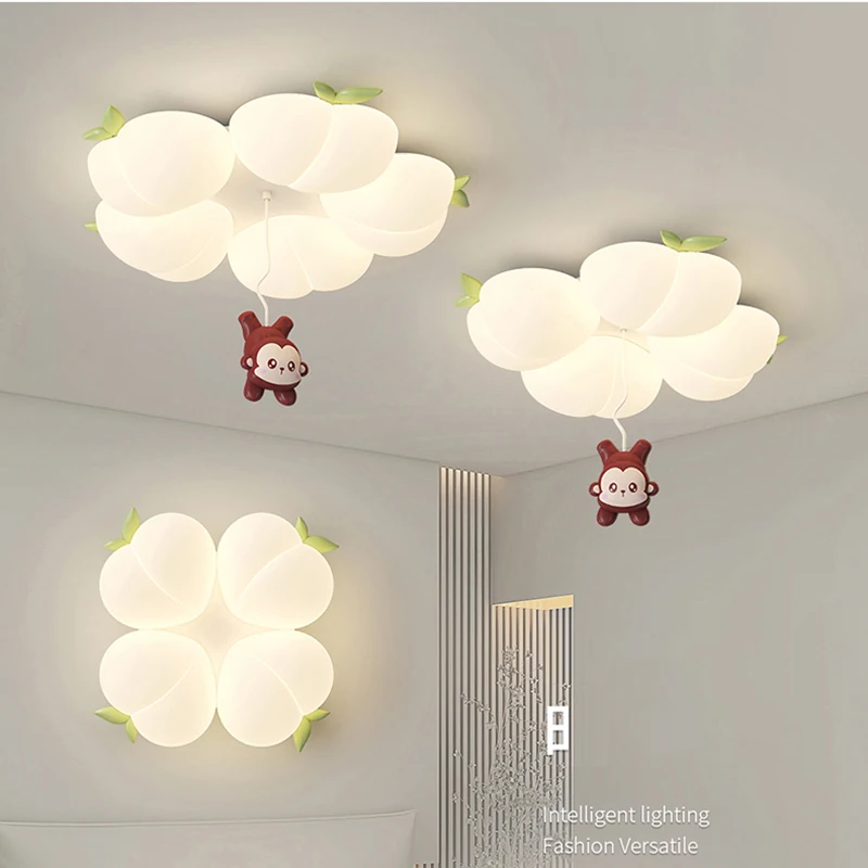 Creative Monkey Chandelier Lamp Fruit Peach Lampshade Modern Simple Children's Room Chandelier Light Kids Bedroom Ceiling Light
Creative Monkey Chandelier Lamp Fruit Peach Lampshade Modern Simple Children's Room Chandelier Light Kids Bedroom Ceiling Light