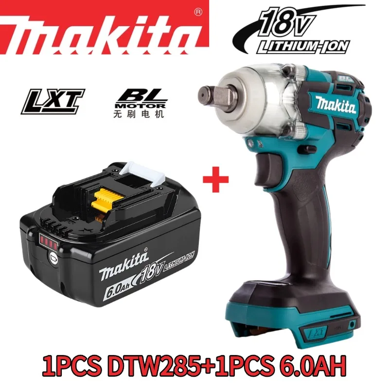 Makita DTW285 Battery,DTW285 520N.M Brushless Impact Wrench Cordless Electric Wrench High Torque Rechargable Tools
Makita DTW285 Battery,DTW285 520N.M Brushless Impact Wrench Cordless Electric Wrench High Torque Rechargable Tools