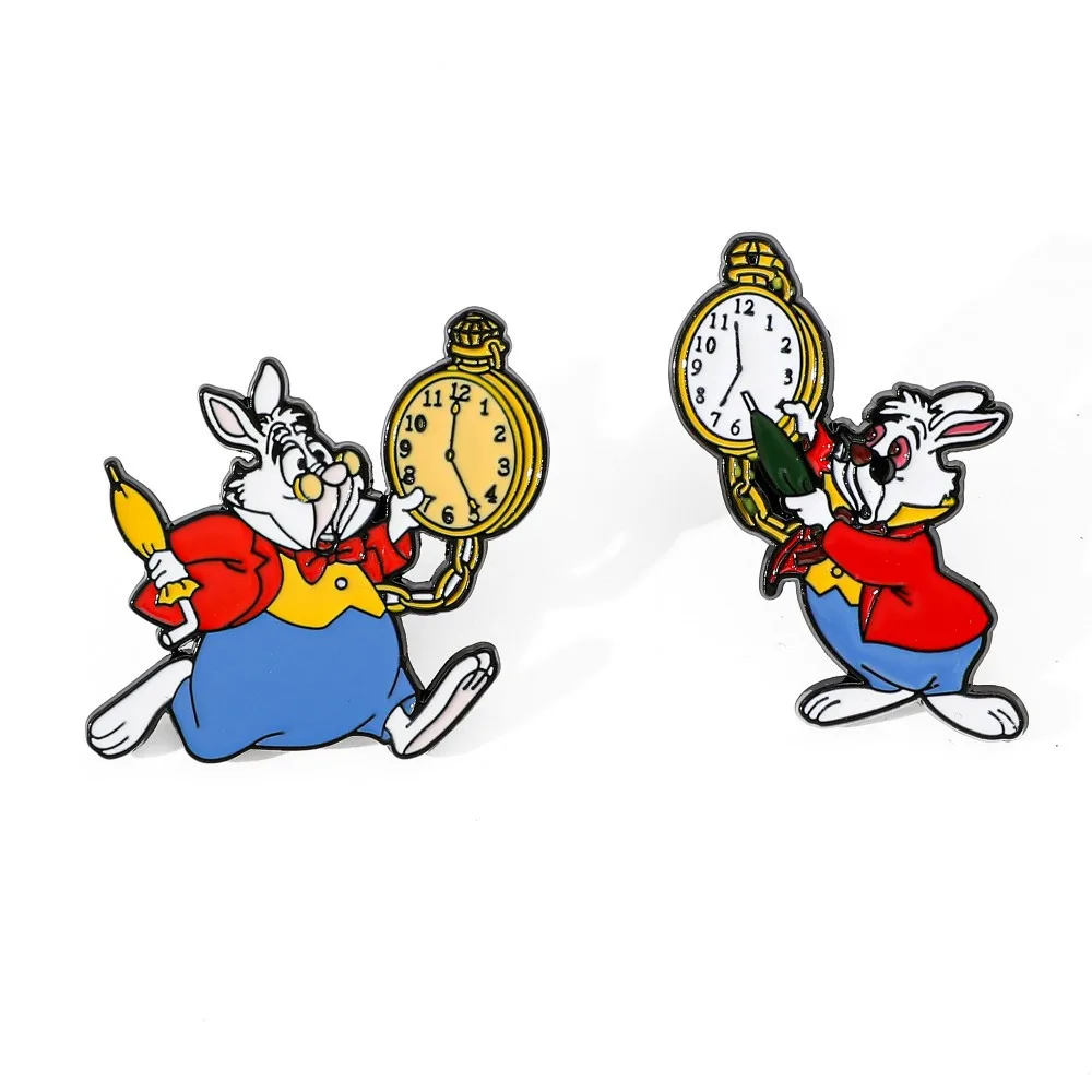 Alice in Wonderland Enamel Brooch The White Rabbit Cute Pins Clothes Backpack Lapel Badges Collection Friends Accessories Gifts
Alice in Wonderland Enamel Brooch The White Rabbit Cute Pins Clothes Backpack Lapel Badges Collection Friends Accessories Gifts