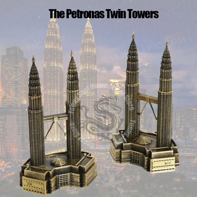Metal Petronas Twin Towers Kuala Lumpur Malaysia Landmark Building Model Tourist Souvenir Home Desk Decor Accessories Furnishing
Metal Petronas Twin Towers Kuala Lumpur Malaysia Landmark Building Model Tourist Souvenir Home Desk Decor Accessories Furnishing