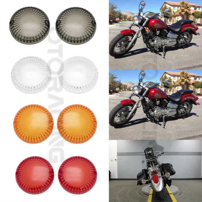 For Yamaha V-Star DS650 XVS1100 XVS650 Custom Classic Midnight Silverado Motorcycle Parts Turn Signal Light Indicator Lens Cover
For Yamaha V-Star DS650 XVS1100 XVS650 Custom Classic Midnight Silverado Motorcycle Parts Turn Signal Light Indicator Lens Cover