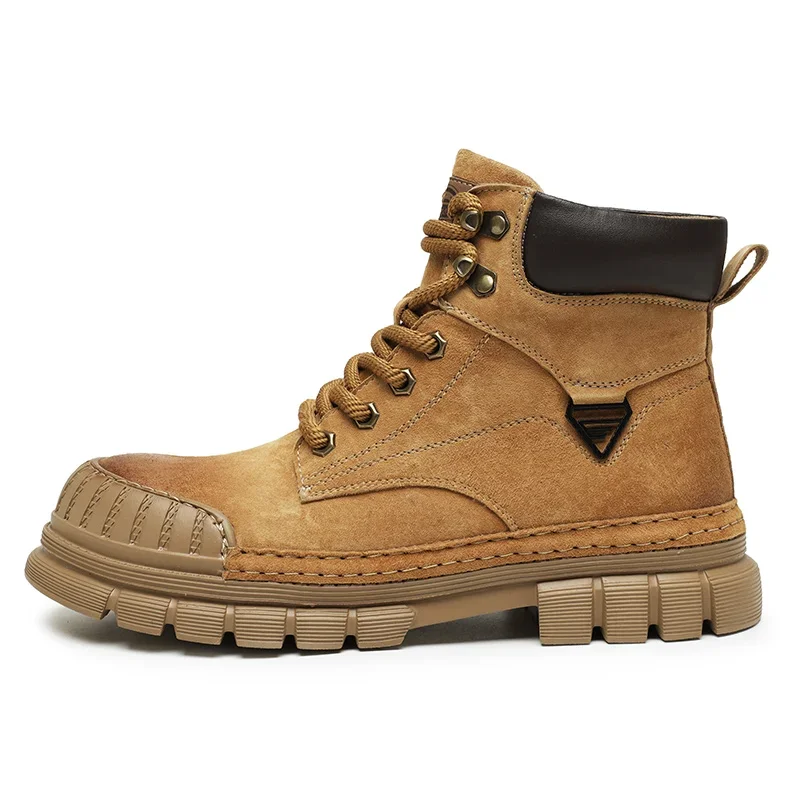 Outdoor Leather Mens Slip on Boots Platform Shoes Luxury Brand Men Winter Plush Snow Boots Fashion All-match Men Motocross Boots
Outdoor Leather Mens Slip on Boots Platform Shoes Luxury Brand Men Winter Plush Snow Boots Fashion All-match Men Motocross Boots