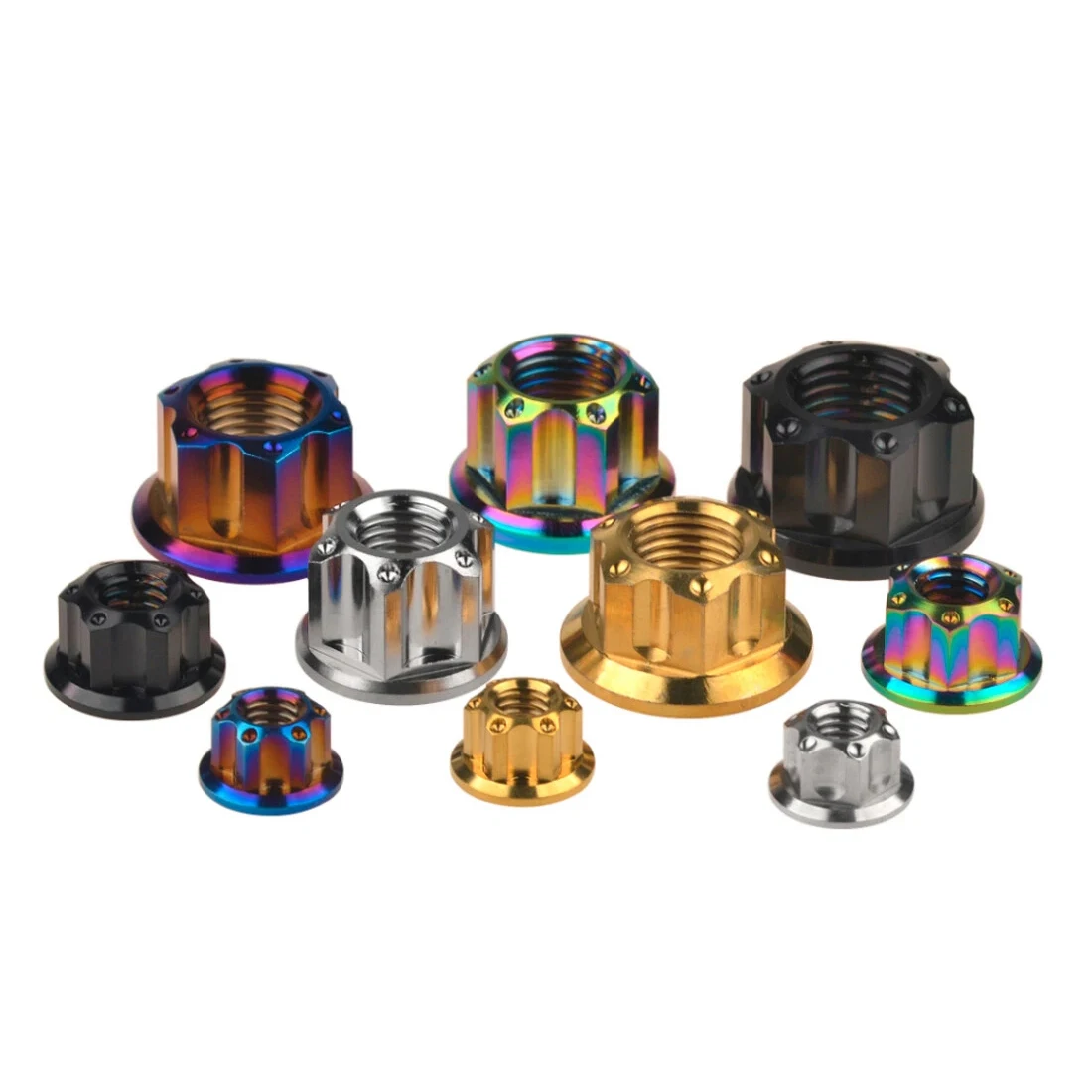 1Pc TC4 Titanium Alloy Flange Nut, M5-M14 Pitch 0.8/1.0/1.25/1.5mm, Rear Fancy Nut for Bike Motorcycle Car
1Pc TC4 Titanium Alloy Flange Nut, M5-M14 Pitch 0.8/1.0/1.25/1.5mm, Rear Fancy Nut for Bike Motorcycle Car