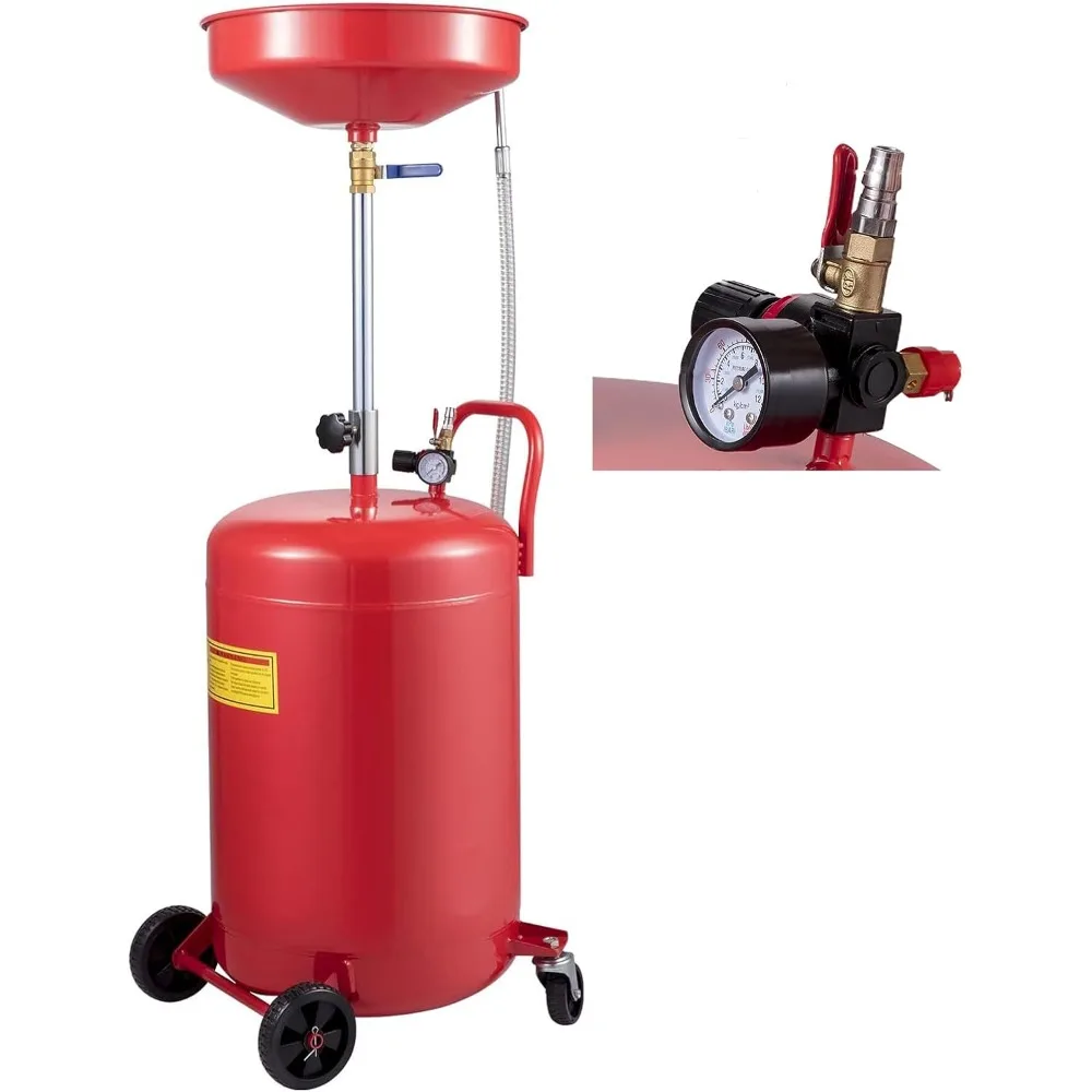 VEVOR Oil Drain Container, 20 Gallon Waste Oil Drain Tank, Portable Oil Lift Drain Pan Air Operated Drainer, Fluid Fuel Drainage
VEVOR Oil Drain Container, 20 Gallon Waste Oil Drain Tank, Portable Oil Lift Drain Pan Air Operated Drainer, Fluid Fuel Drainage