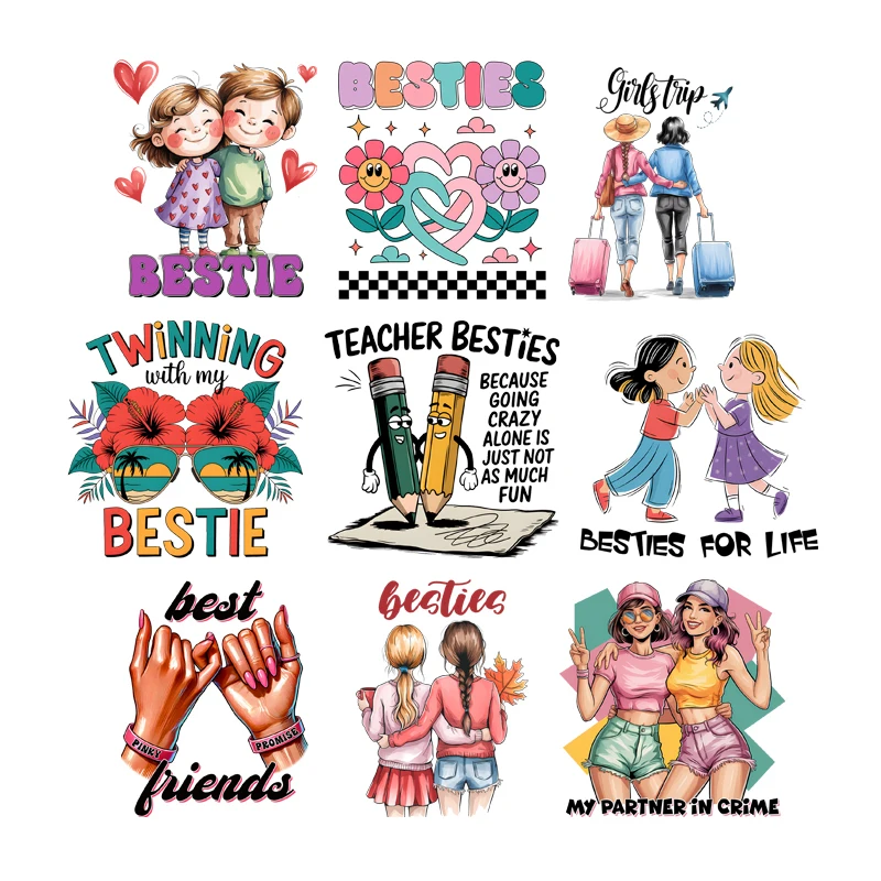 Cartoon Travel Package best friend Heat Transfer Stickers DTF Iron On Transfer Patches For Children's adult Clothes Deca
Cartoon Travel Package best friend Heat Transfer Stickers DTF Iron On Transfer Patches For Children's adult Clothes Deca