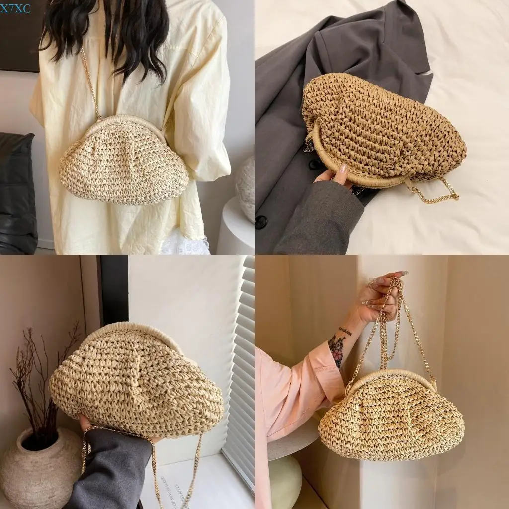 X7XC Unique Beach Straw Woven Clutch Purse Women Casual Shoulder Crossbody Bag
X7XC Unique Beach Straw Woven Clutch Purse Women Casual Shoulder Crossbody Bag