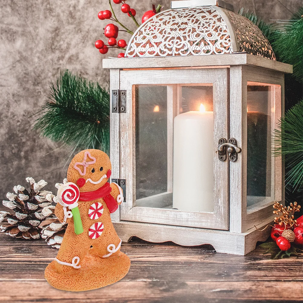 2Pcs Christmas Gingerbread Man Table Decoration Resin Cartoon Xmas Centerpiece Holiday Mini Gingerbread Man Ornament
2Pcs Christmas Gingerbread Man Table Decoration Resin Cartoon Xmas Centerpiece Holiday Mini Gingerbread Man Ornament
