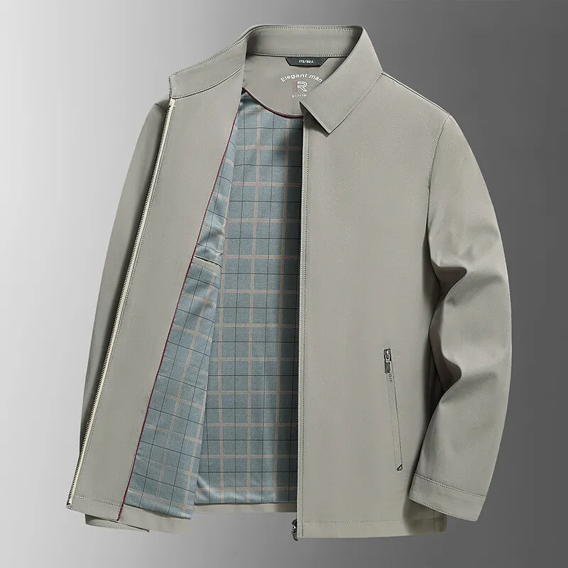 2026 Spring and Autumn New Men's Flip Collar Non Ironing Casual Jacket with Fashionable Design, Business Jacket, Dad's Clothing
2026 Spring and Autumn New Men's Flip Collar Non Ironing Casual Jacket with Fashionable Design, Business Jacket, Dad's Clothing