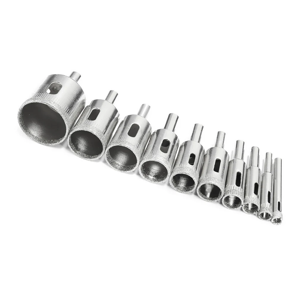 10pcs 3-50Mm Glass Drill Bits Diamond Emery Hole Opener Set For Marble Tile Granite Durable Metal Handycraft Diy Electric Drill
10pcs 3-50Mm Glass Drill Bits Diamond Emery Hole Opener Set For Marble Tile Granite Durable Metal Handycraft Diy Electric Drill