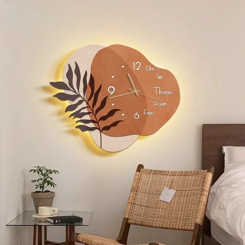 Nordic Style Wall Clock for Living Room Unique Wall Clock with Wall Lamp Feature Great As Dining Room ModernWall Clock for Home
Nordic Style Wall Clock for Living Room Unique Wall Clock with Wall Lamp Feature Great As Dining Room ModernWall Clock for Home