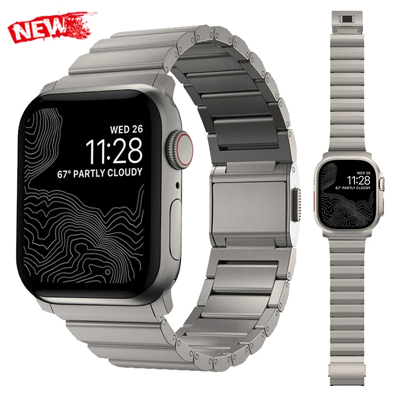 Роскошный металлический браслет для Apple Watch Ultra 2 49 мм 45 мм 44 мм 42 мм магнитный браслет из нержавеющей стали для iWatch Series 9 6 5 4 Se 7 8
Роскошный металлический браслет для Apple Watch Ultra 2 49 мм 45 мм 44 мм 42 мм магнитный браслет из нержавеющей стали для iWatch Series 9 6 5 4 Se 7 8