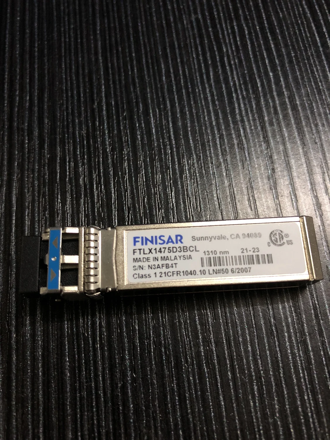 1 шт. Finisar FTLX1475D3BCL FTLX1475D3BTL оптический модуль 10 гигабит одномодовый 1310 нм 10 км
1 шт. Finisar FTLX1475D3BCL FTLX1475D3BTL оптический модуль 10 гигабит одномодовый 1310 нм 10 км