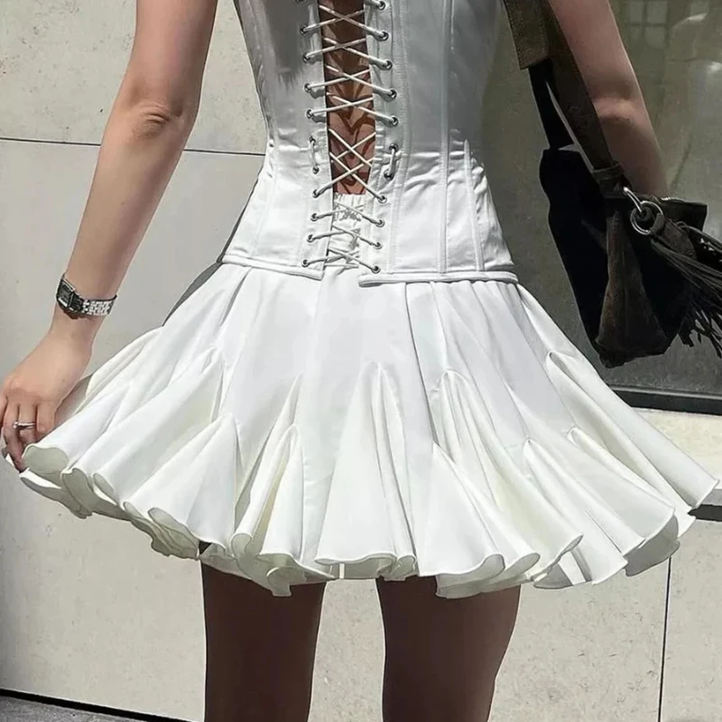 2024 Cute Y2k Mini Ruffle Short Skirts Coquette Tennis Skirts Summer High Waist A-line Irregular White Pleated Skirts For Women
2024 Cute Y2k Mini Ruffle Short Skirts Coquette Tennis Skirts Summer High Waist A-line Irregular White Pleated Skirts For Women