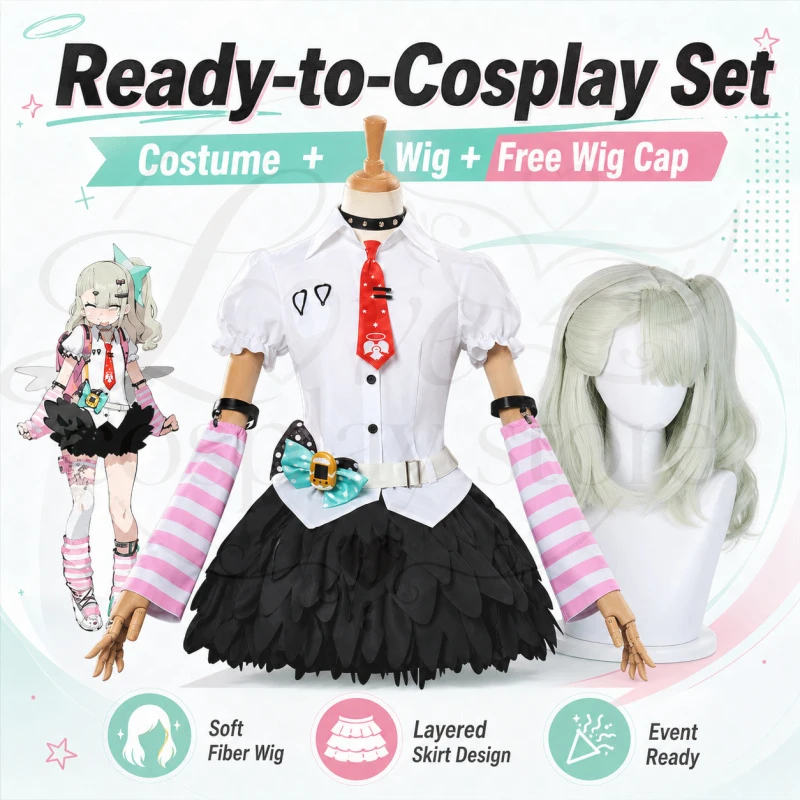 Game Zenless Zone Zero Sunna Cosplay Costume Angels of Delusion Chinatsu Remiel Women Halloween Party Outfit
Game Zenless Zone Zero Sunna Cosplay Costume Angels of Delusion Chinatsu Remiel Women Halloween Party Outfit