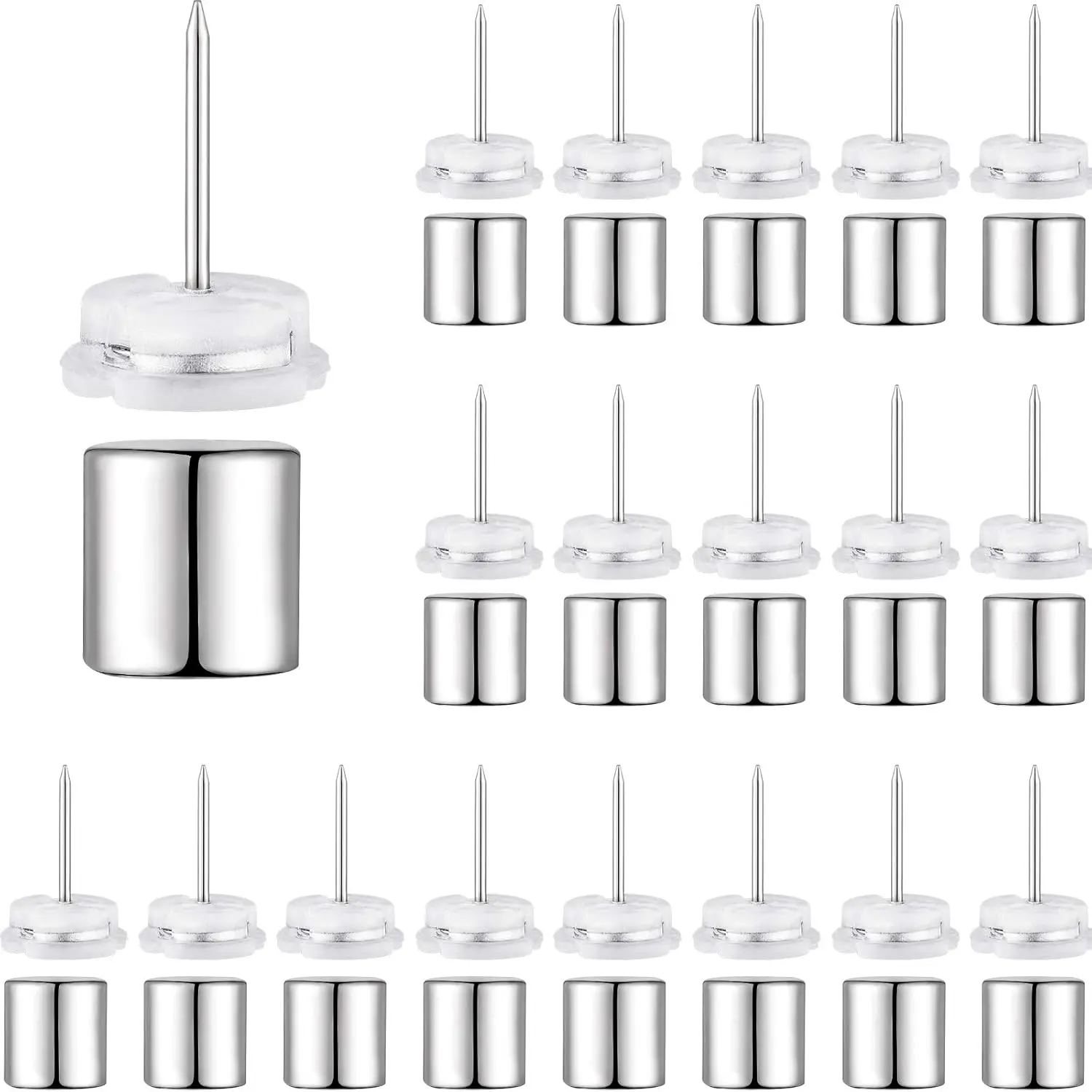 Magnetic Push Pin 50 Sets Magnet Thumb Tacks Poster Hanger for Bulletin Board School Supplies Classroom Decoration Silver
Magnetic Push Pin 50 Sets Magnet Thumb Tacks Poster Hanger for Bulletin Board School Supplies Classroom Decoration Silver