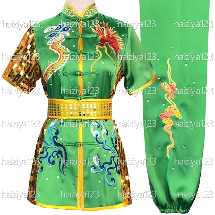 Embroidered dragon Wushu uniform Kungfu clothes Changquan Taolu suit Nanquan outfit for male female girl boy kids adults unisex
Embroidered dragon Wushu uniform Kungfu clothes Changquan Taolu suit Nanquan outfit for male female girl boy kids adults unisex