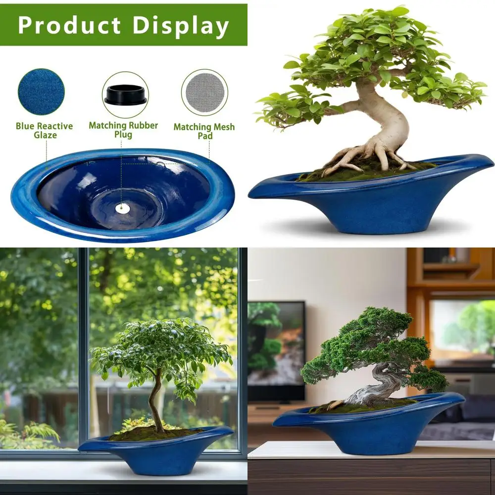 Горшок для дерева бонсай 18 дюймов - Ceic Succulent Pots Большой горшок для бонсай или комнатные уличные растения Декоративный горшок для растений с дренажем H
Горшок для дерева бонсай 18 дюймов - Ceic Succulent Pots Большой горшок для бонсай или комнатные уличные растения Декоративный горшок для растений с дренажем H