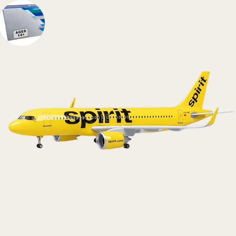 47CM A320 Spirit Airlines Airbus Aircraft 1:80 Scale 320 Series Die-Cast Resin Aircraft Model Collection Home Decor Display
47CM A320 Spirit Airlines Airbus Aircraft 1:80 Scale 320 Series Die-Cast Resin Aircraft Model Collection Home Decor Display