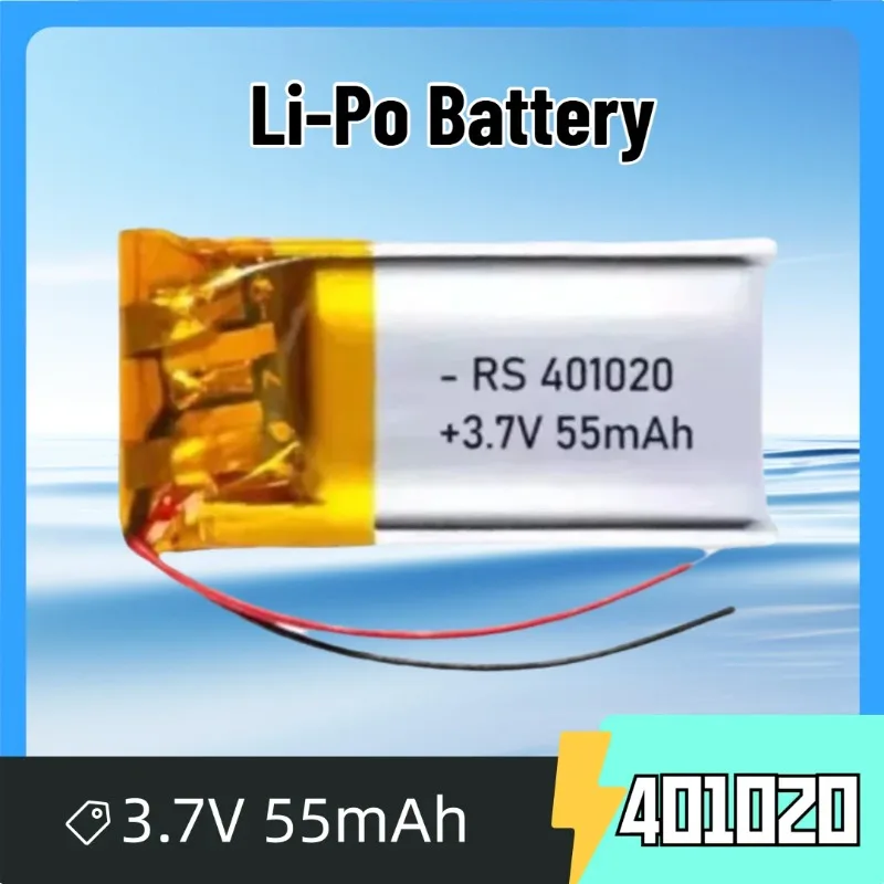 Литий-полимерный аккумулятор 401020 3.7V 55mAh для часов и Bluetooth-наушников
Литий-полимерный аккумулятор 401020 3.7V 55mAh для часов и Bluetooth-наушников