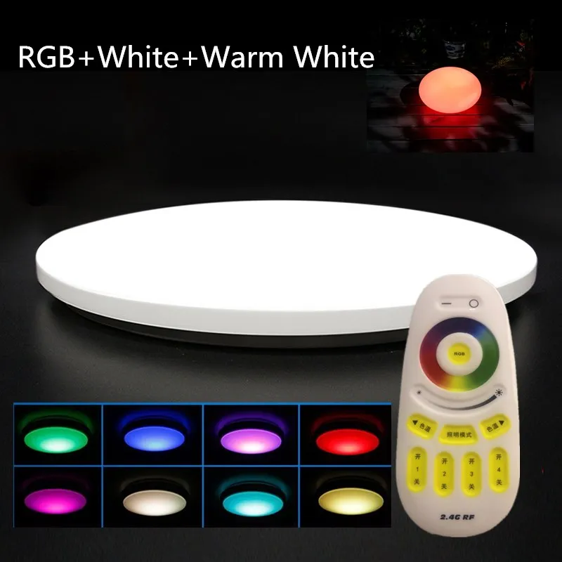 Modern Colourful RGB+Cold White+Warm White 2.4G RF Remote Control LED Ceiling Light Dimmable Smart Ceiling Lamp For Livingroom
Modern Colourful RGB+Cold White+Warm White 2.4G RF Remote Control LED Ceiling Light Dimmable Smart Ceiling Lamp For Livingroom