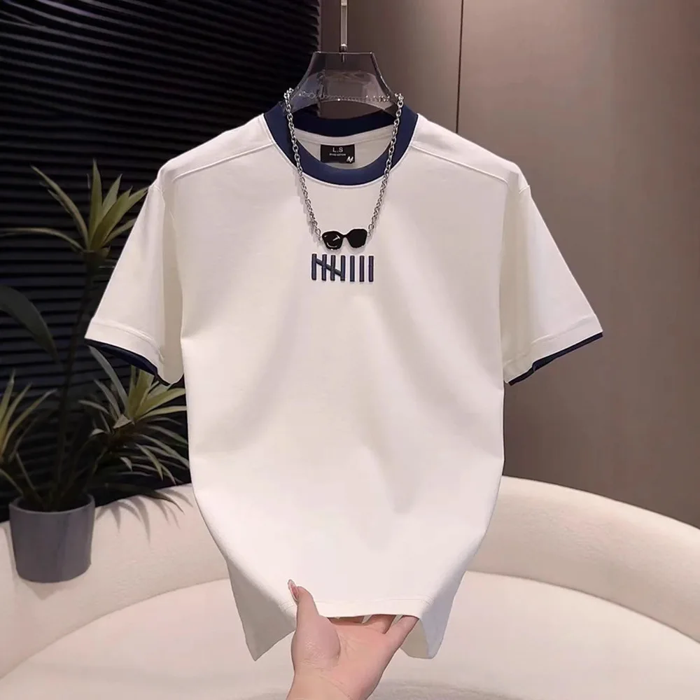 New Men's Simple Design Short Color Block T-Shirt Summer Round Neck Loose Breathable Casual Half Sleeve Shirt
New Men's Simple Design Short Color Block T-Shirt Summer Round Neck Loose Breathable Casual Half Sleeve Shirt