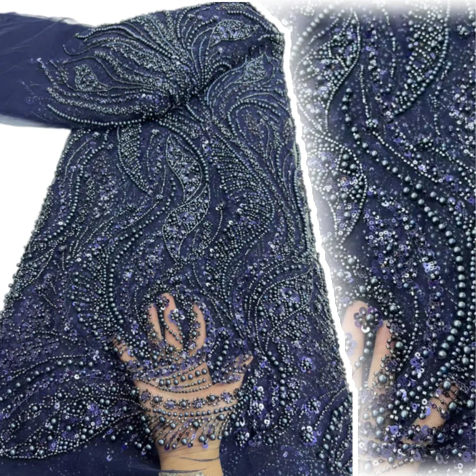 Beaded Lace Fabric 2026 Luxury African Sequins Tulle Lace Fabric Nigerian Groom Embroidery Lace Party Prom Dress Sewing 2861
Beaded Lace Fabric 2026 Luxury African Sequins Tulle Lace Fabric Nigerian Groom Embroidery Lace Party Prom Dress Sewing 2861