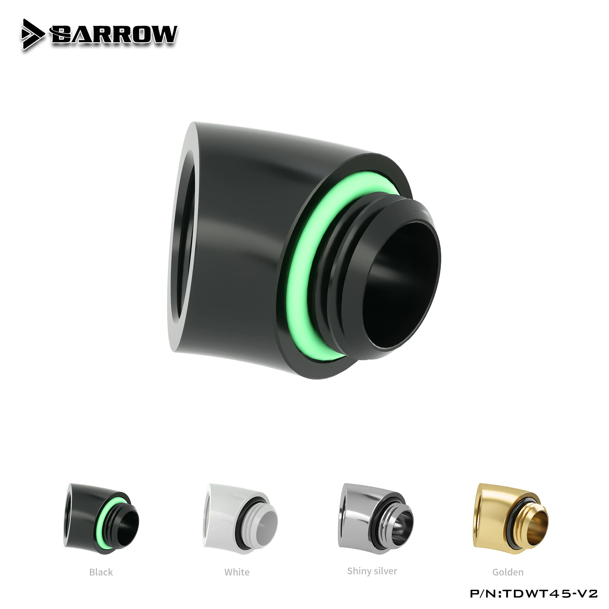 Barrow Brass G1/4'' Thread 45 Degree Fitting Adapter 45 Degrees Water Cooling Adaptors Water Cooling Fitting TDWT45-V2
Barrow Brass G1/4'' Thread 45 Degree Fitting Adapter 45 Degrees Water Cooling Adaptors Water Cooling Fitting TDWT45-V2