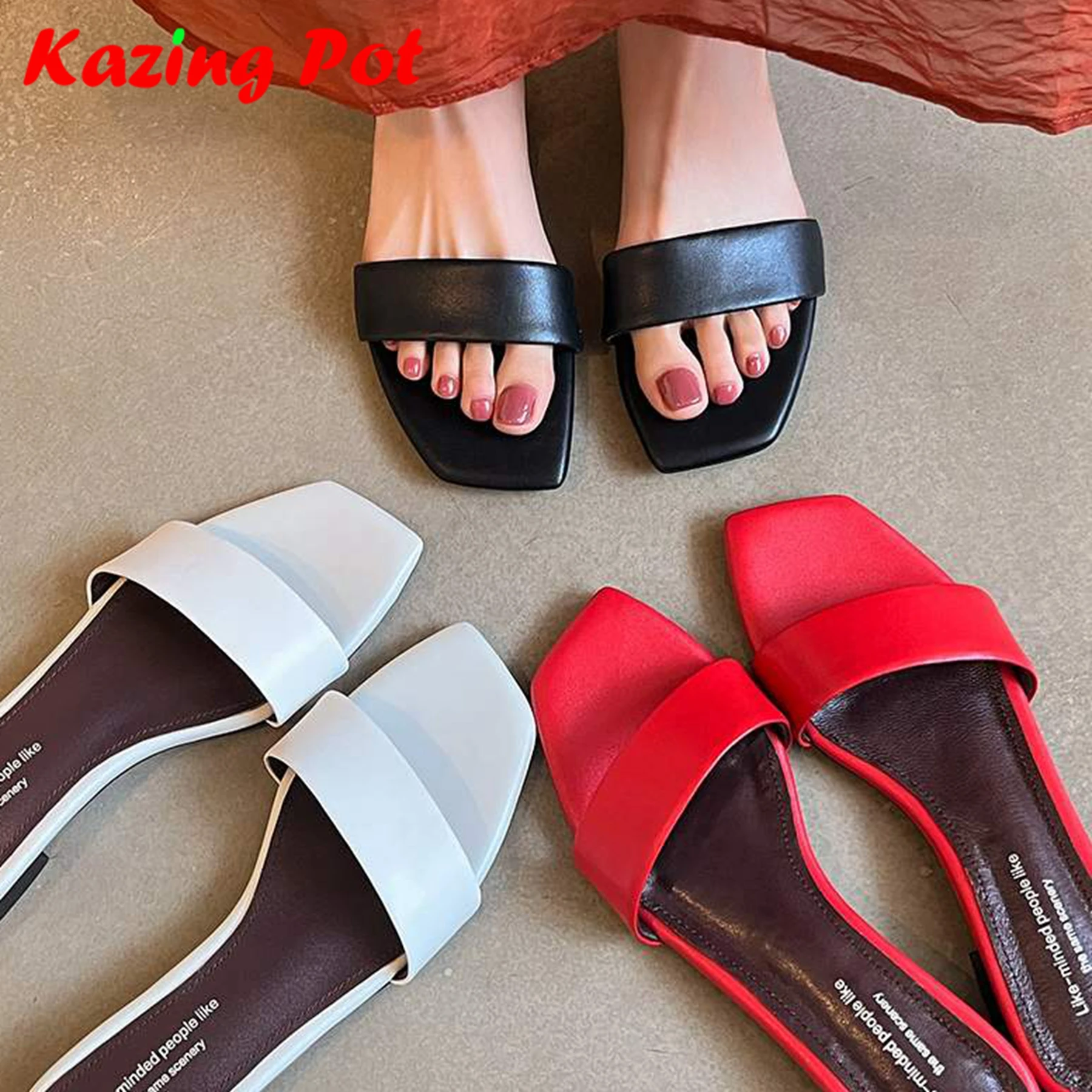 Krazing Pot Мюли из коровьей кожи, гладиаторы с открытым носком, элегантные летние туфли на толстом низком каблуке, современные женские сандалии в лаконичном стиле Ins Chic
Krazing Pot Мюли из коровьей кожи, гладиаторы с открытым носком, элегантные летние туфли на толстом низком каблуке, современные женские сандалии в лаконичном стиле Ins Chic