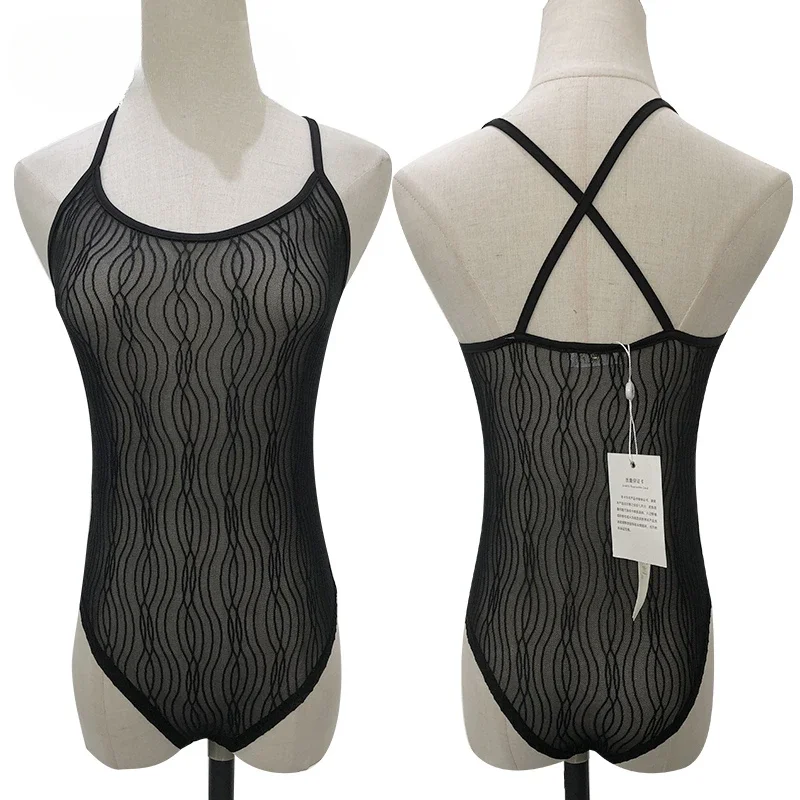 Sexy Woman Mesh Sheer See-Through One-Piece Bodysuit High Cut Thong Leotard Sleeveless Dance Basic Wear Nude Black Cheap On Sale
Sexy Woman Mesh Sheer See-Through One-Piece Bodysuit High Cut Thong Leotard Sleeveless Dance Basic Wear Nude Black Cheap On Sale