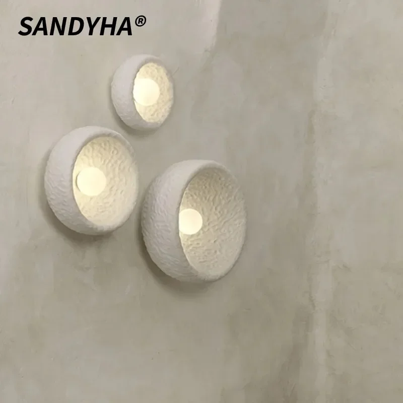 SANDYHA Retro Minimalist Wall Lamp Resin Glass Bedside Lamp Bedroom Living Room Hallway LED Lighting Fixture Artistic Decoration
SANDYHA Retro Minimalist Wall Lamp Resin Glass Bedside Lamp Bedroom Living Room Hallway LED Lighting Fixture Artistic Decoration