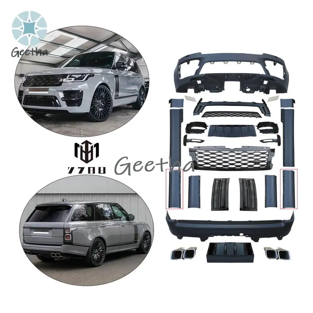 High Quality Kit for Land Rover Range Rover 2018-2022 Upgrade SVO Body Kit NO NEED CHANGE HEAD LAMP PP Material Production
High Quality Kit for Land Rover Range Rover 2018-2022 Upgrade SVO Body Kit NO NEED CHANGE HEAD LAMP PP Material Production