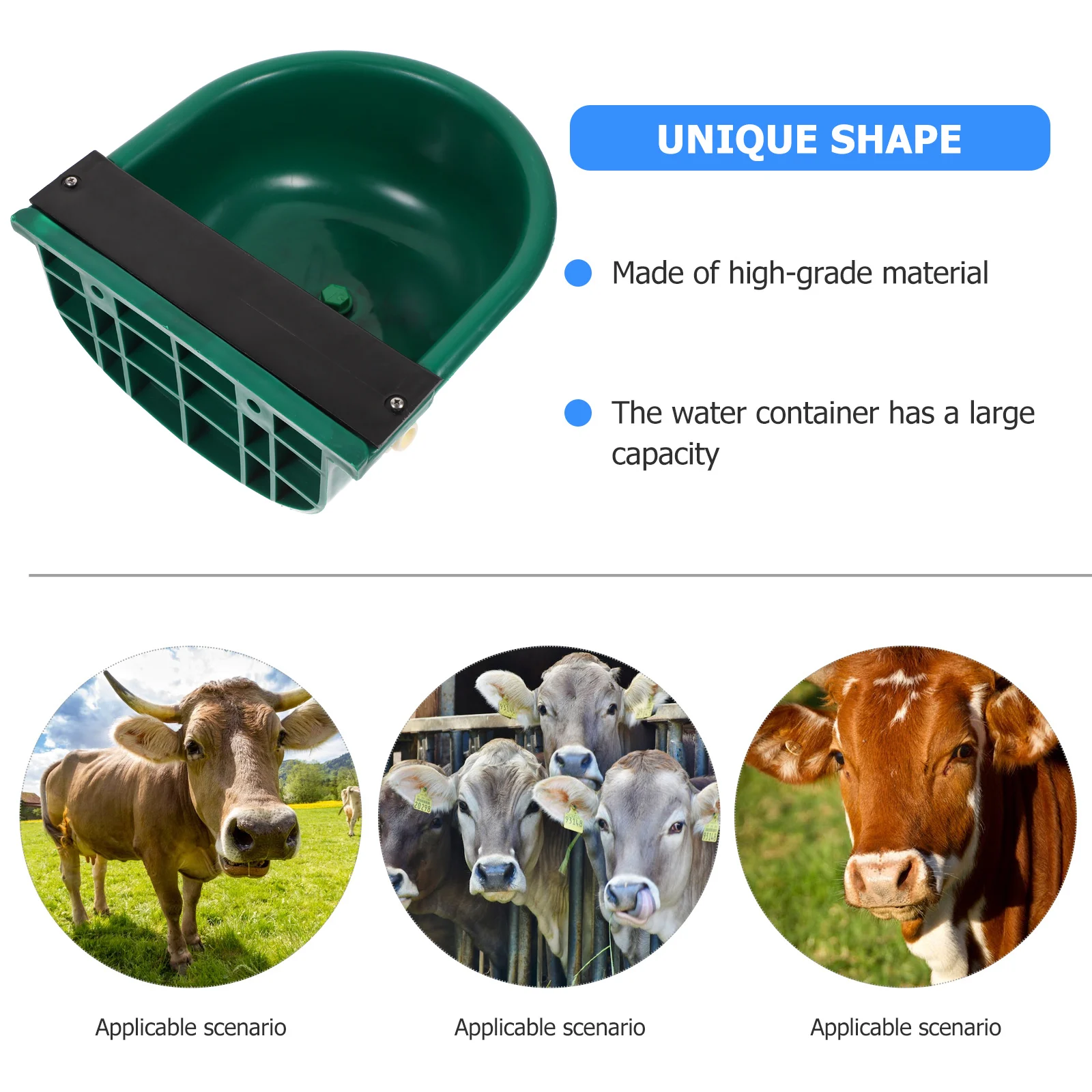 Plastic Drinking Water Bowl Automatic Goat Cattle Livestock Waterer Animal Horse
Plastic Drinking Water Bowl Automatic Goat Cattle Livestock Waterer Animal Horse