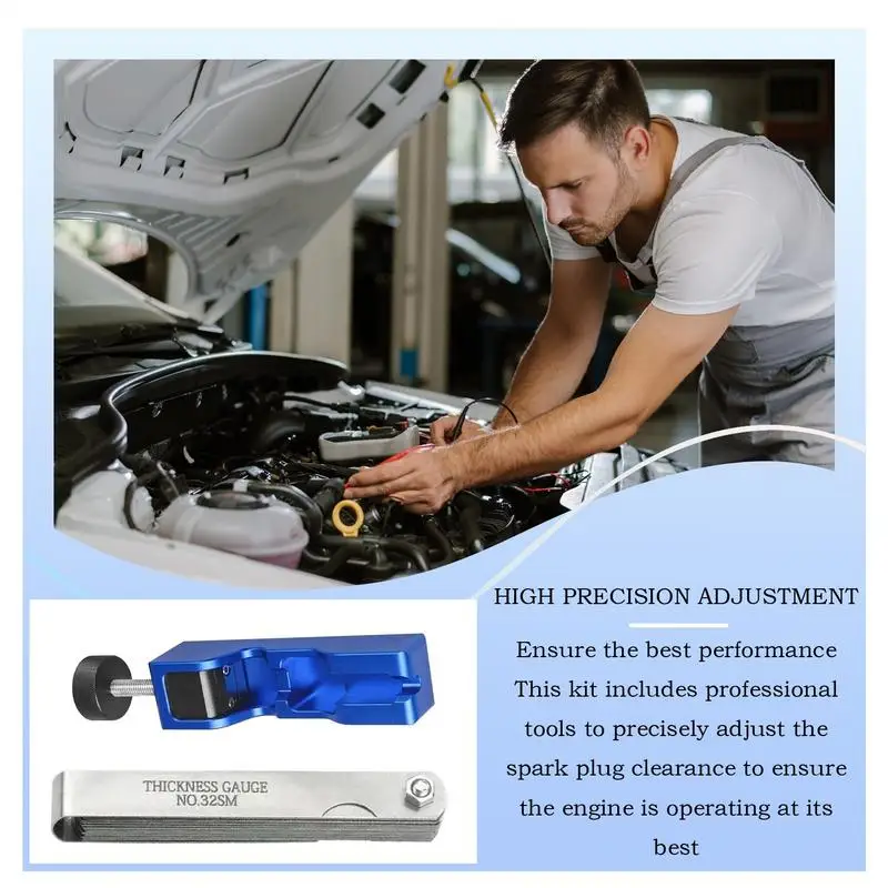 Spark Plug Gapping Tool Spark Plug Adjuster Multifunctional Gap Gauge Wear-Resistant Ignition Device Feeler Gauge For Automobile
Spark Plug Gapping Tool Spark Plug Adjuster Multifunctional Gap Gauge Wear-Resistant Ignition Device Feeler Gauge For Automobile