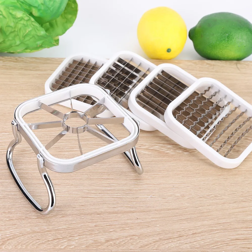 Stainless Steel French Fry Cutter 5 in 1 Manual Potato Chipper Efficient Hand Cutter Vegetable Cutter Onion/Cheese/Fruit
Stainless Steel French Fry Cutter 5 in 1 Manual Potato Chipper Efficient Hand Cutter Vegetable Cutter Onion/Cheese/Fruit