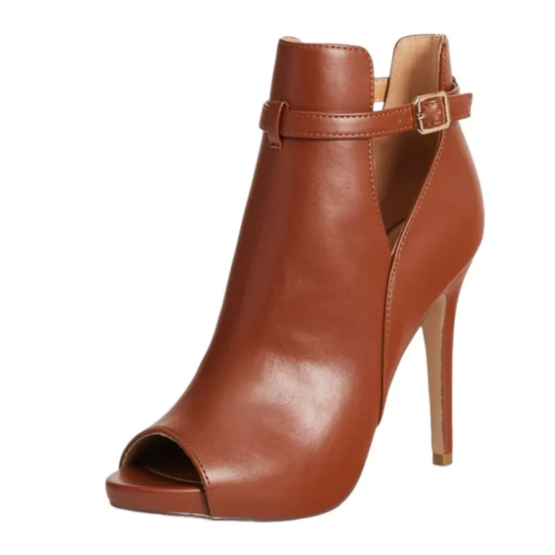 SHOFOO Fashionable women's high heels. Brown leather single shoes. About 11cm heel height. Peep toe shoes. Fashion show banquet
SHOFOO Fashionable women's high heels. Brown leather single shoes. About 11cm heel height. Peep toe shoes. Fashion show banquet