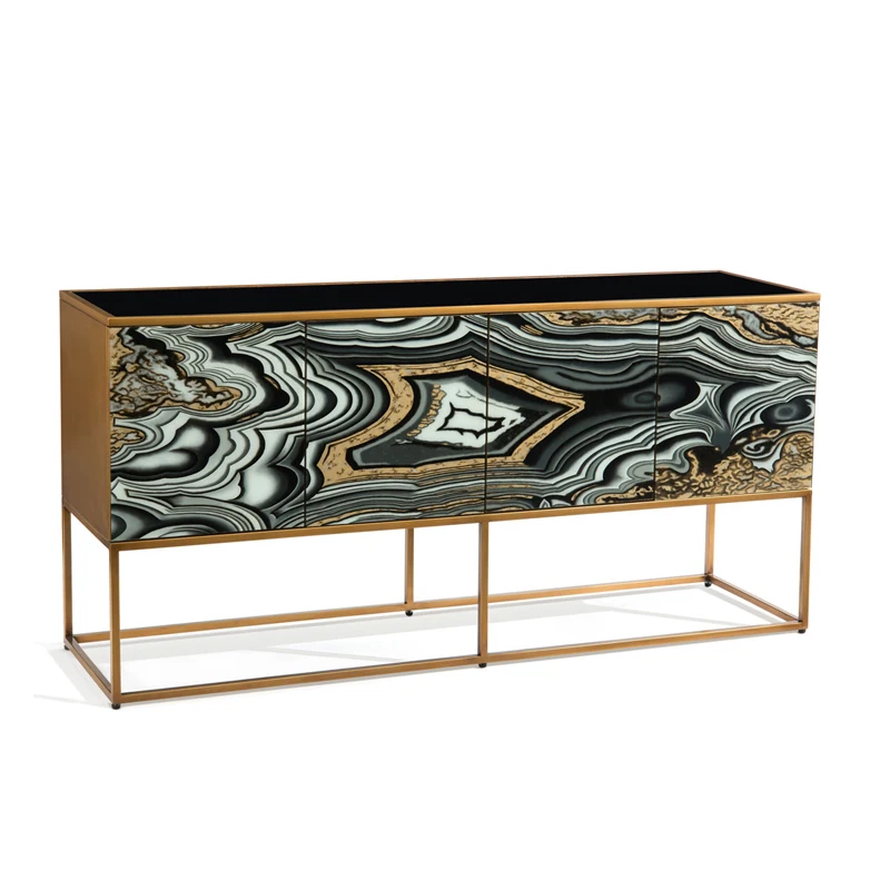 Nordic post-modern solid wood entrance decorative cabinet American stainless steel TV hand-painted side cabinet
Nordic post-modern solid wood entrance decorative cabinet American stainless steel TV hand-painted side cabinet