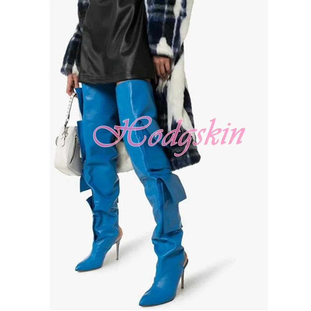 Big Pocket Solid Leather Boots Pointy Toe Side Zipper Over The Knee Shoes Two Style Boots Autumn Winter Party Stiletto Heels New
Big Pocket Solid Leather Boots Pointy Toe Side Zipper Over The Knee Shoes Two Style Boots Autumn Winter Party Stiletto Heels New