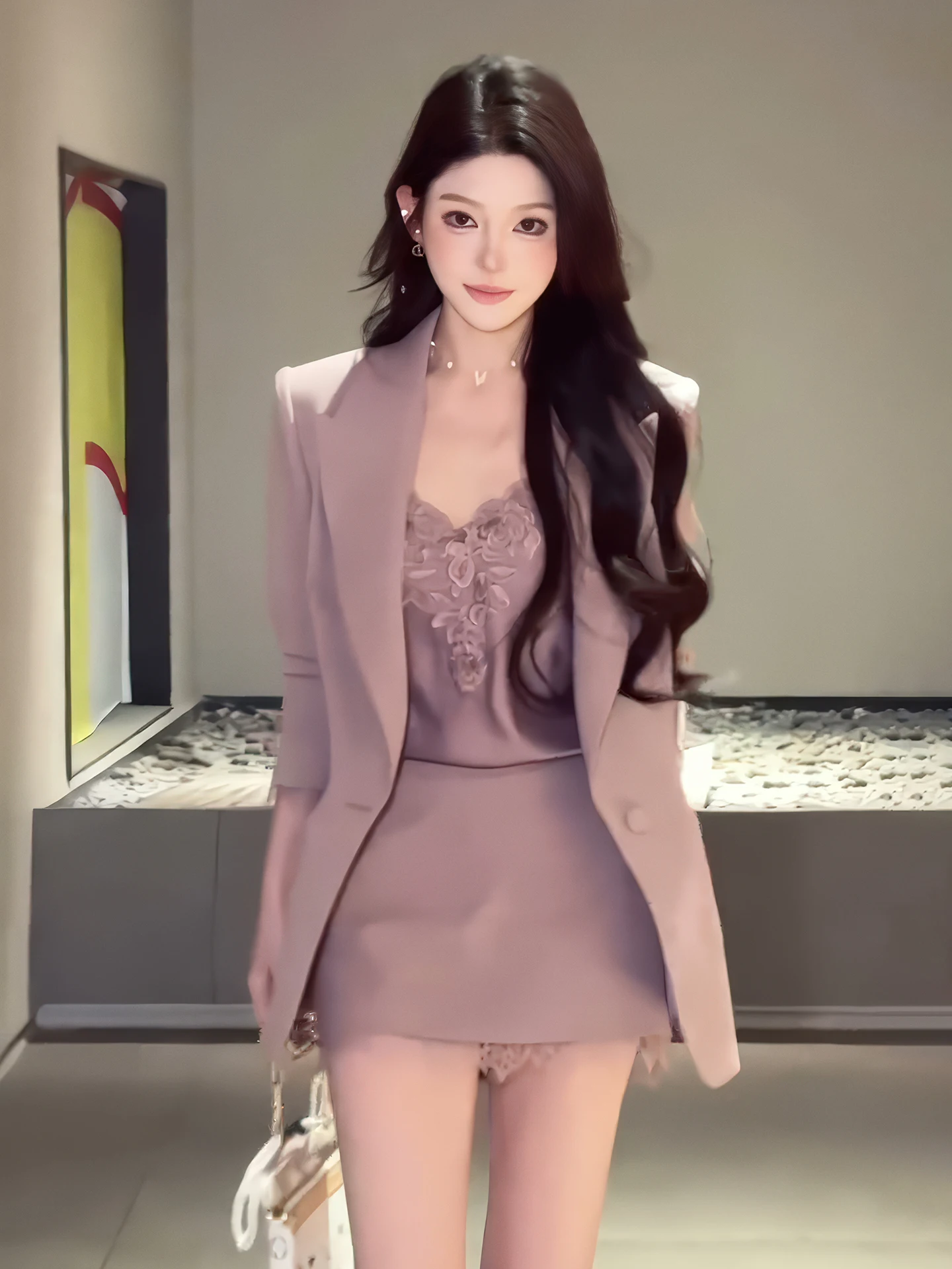 Korean Style Purple Suit Set Women's Spring 2026 New Elegant Professional Ladylike Three-piece Set Fashionable Casual Workwear
Korean Style Purple Suit Set Women's Spring 2026 New Elegant Professional Ladylike Three-piece Set Fashionable Casual Workwear