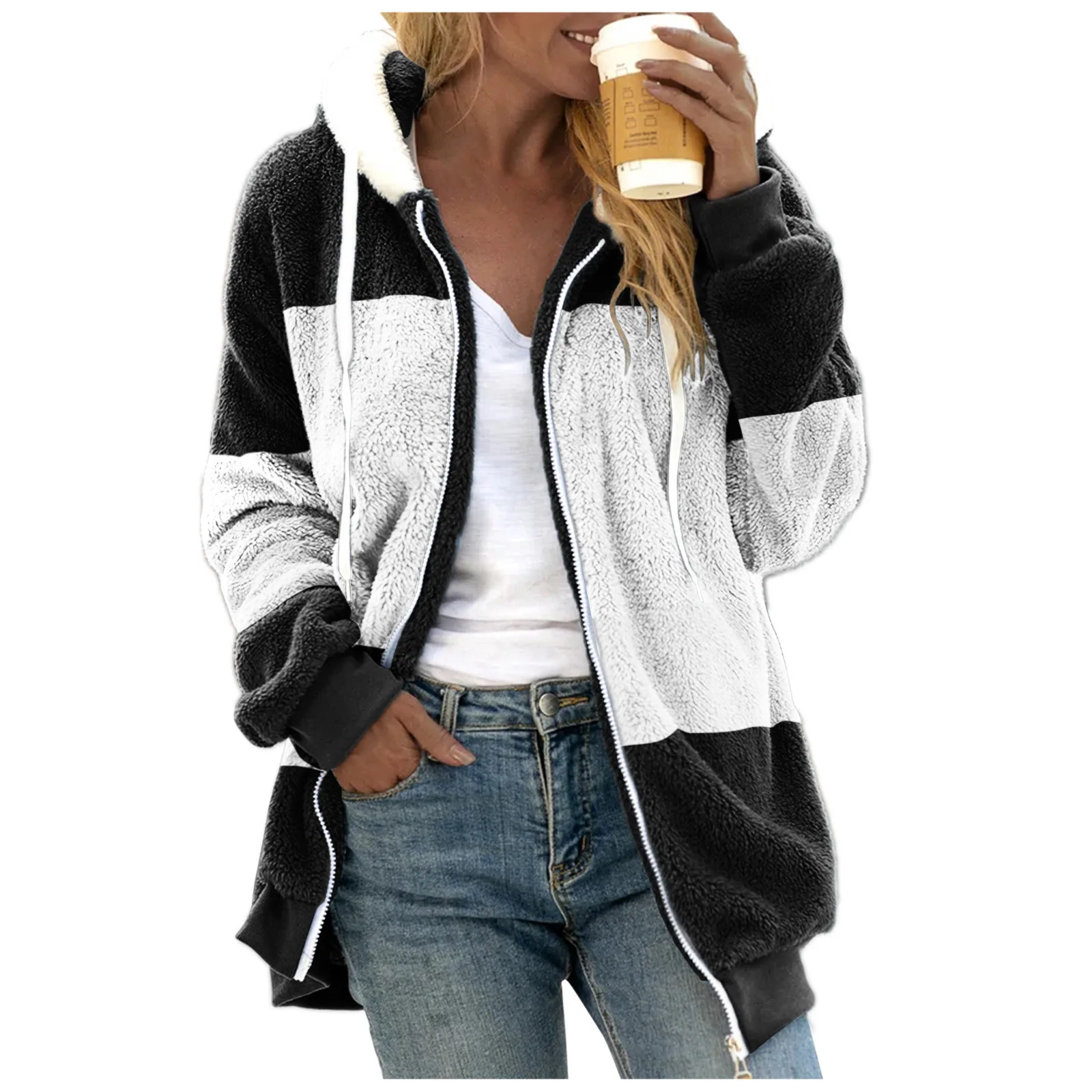 2025 Winter Fashion Women's Coat New Casual Hooded Zipper Ladies Clothes Cashmere Women Fleece Jacket Solid Color Ladies Coats
2025 Winter Fashion Women's Coat New Casual Hooded Zipper Ladies Clothes Cashmere Women Fleece Jacket Solid Color Ladies Coats