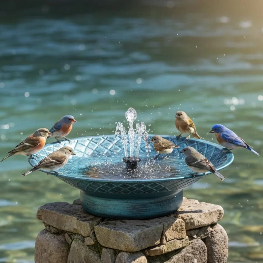 12.6" Bird Baths for Outdoors Bird Bath Fountains Solar Power Hummingbird Bath Fountain Solar Bird Bath Fountain for Garden Pat
12.6" Bird Baths for Outdoors Bird Bath Fountains Solar Power Hummingbird Bath Fountain Solar Bird Bath Fountain for Garden Pat