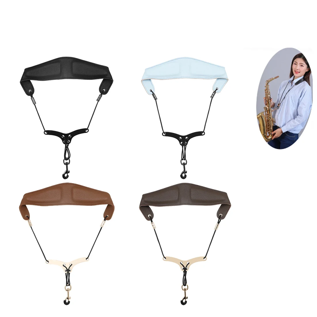 Adjustable Saxophone Neck Strap Matte leather Breathable Saxe Neckband Multiple Options Available Saxophone Accessories Strap
Adjustable Saxophone Neck Strap Matte leather Breathable Saxe Neckband Multiple Options Available Saxophone Accessories Strap