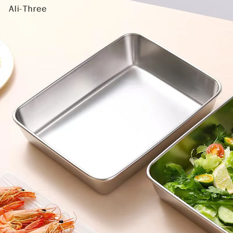 1PC Stainless Steel Refrigerator Food Storage Box With Plastic Lid Prepare Food Freshness Preservation Box Picnic Box
1PC Stainless Steel Refrigerator Food Storage Box With Plastic Lid Prepare Food Freshness Preservation Box Picnic Box