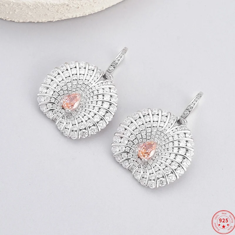 S925 Sterling Silver Drops Earrings for Women Super Flash Micro Inlay Pink Zircon Ear Drops Fashion Lover's Jewelry Wholesale
S925 Sterling Silver Drops Earrings for Women Super Flash Micro Inlay Pink Zircon Ear Drops Fashion Lover's Jewelry Wholesale