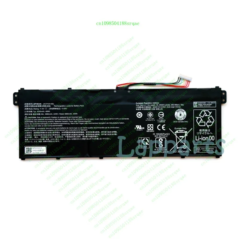 New Original AP18C4K Battery for Acer Aspire A515-43 A515-43-R-19-L A515-43-R057"% Test"
New Original AP18C4K Battery for Acer Aspire A515-43 A515-43-R-19-L A515-43-R057"% Test"